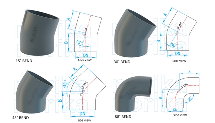 镀锌环氧15度/30度/45度/88度弯头